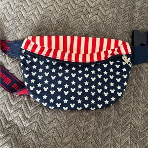 Disney Red and Blue Mickey Mouse Waist Bag